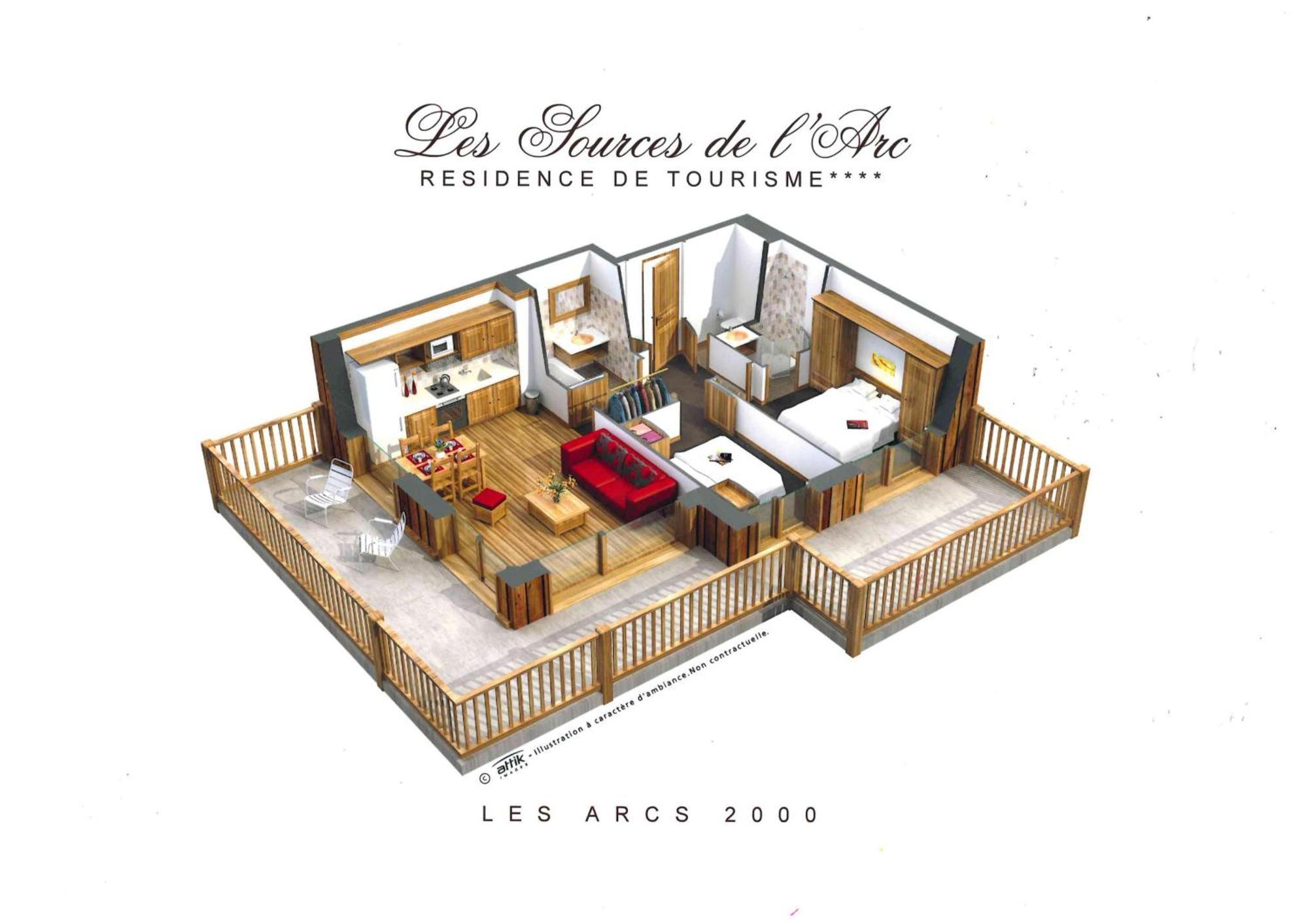 Chalet Des Neiges -La Source Des Arcs Les Arcs  Δωμάτιο φωτογραφία